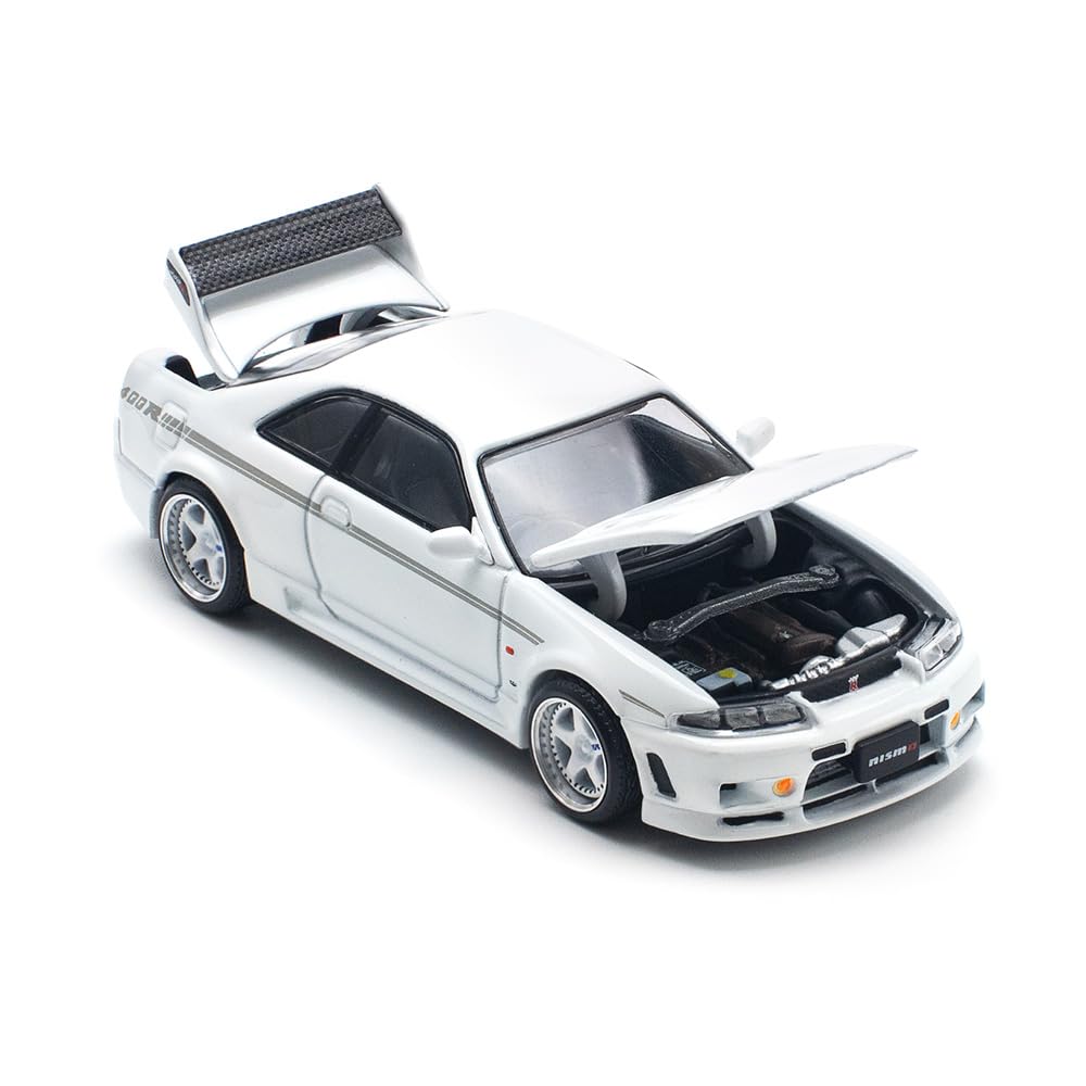 Modelo de carro fundido 1:64 compatível com Nissan Skyline R33 GT